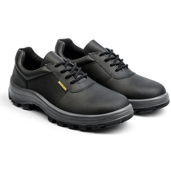 Zapato Voran Jano Cuero Box Negro Suela PU Bidensidad C/P Acero Dielec. 36 al 46