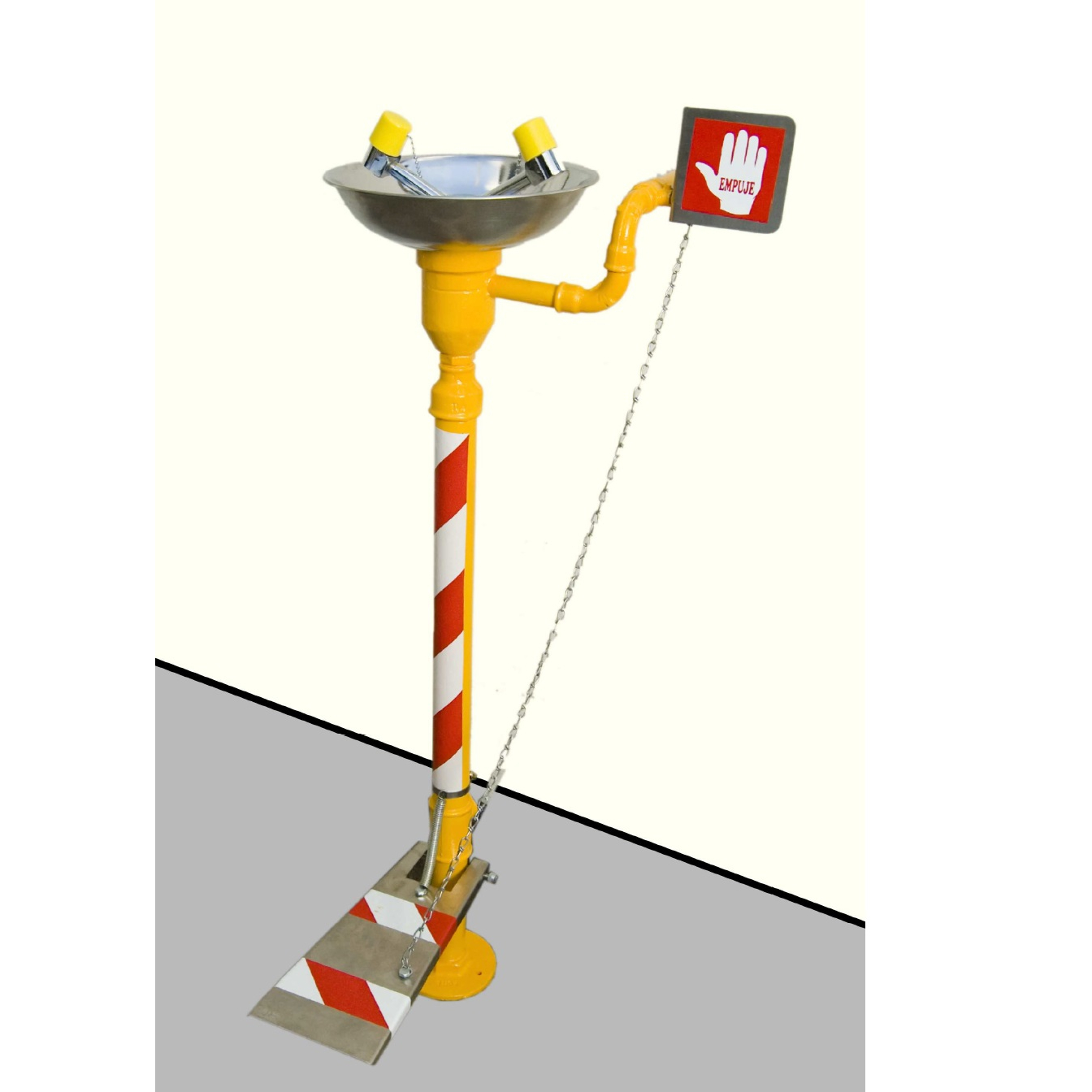 Lavaojos de Pie Accionamiento Manual y Pedal Galvanizada Pintura Epoxi