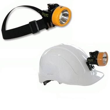 Lámpara Minera para Casco Opcion Vincha Elastizada Cargador de Baterias Incluido Steelpro