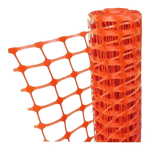 Malla de Vallado Naranja 60 grs Rollo 1 mt x 47 mts