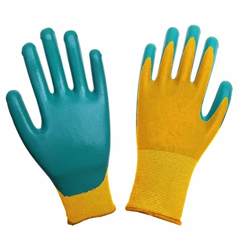 Par Guante Tejido Nylon Nitrilo G10 Dorso Ventilado Talle 9 IRAM