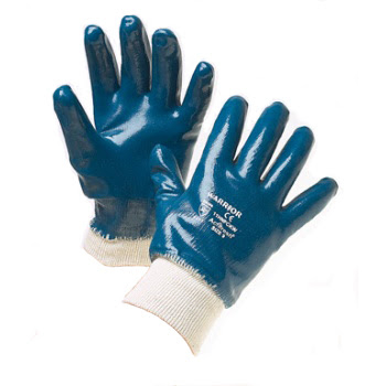 Par Guante Nitrilo Azul Puño Elástico IRAM