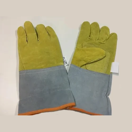 Par Guante Descarne Amarillo o Gris Premium con Refuerzo Puño Largo