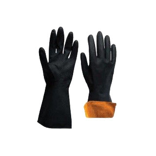 Par Guante Látex Uso Industrial Negro Talle L IRAM