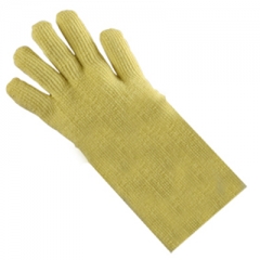 Par Guante Terrycloth Kevlar Puño de Cuero con Forro 35 cm para Altas Temperaturas IRAM