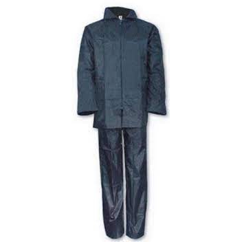 Traje de Lluvia Premium Tipo Rompe Viento Azul en Bolsa Individual con Cierre